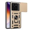 Xiaomi 14T Pro 5G Gold Phone Case with Sliding Camera Cover TPU Hybrid - 1