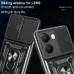 Xiaomi Poco X7 Pro 5G Case - Red Sliding Camera Cover TPU Hybrid PC - 6