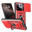 Xiaomi 15 Pro Red TPU Hybrid PC Case with Sliding Camera Cover - 1
