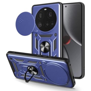 Xiaomi 15 Ultra Blue TPU Hybrid PC Case with Sliding Camera Cover - 1
