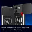 Xiaomi Poco M7 Pro 5G Case - Silver Sliding Camera Cover TPU Hybrid PC - 6