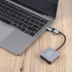 BYL-2320A 4 Port USB + USB-C/Type-C HUB Adapter (Grey) - 5