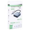BYL-2320A 4 Port USB + USB-C/Type-C HUB Adapter (Grey) - 6