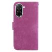 Redmi A5 4G Little Tiger Embossed Leather Case - Rose Red - 4