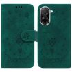 Redmi A5 4G Green Leather Phone Case - Butterfly Rose Embossed 171.7mm - 1