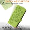 Xiaomi 14 Ultra 5G Green Embossed Rose RFID Leather Phone Case - 6