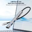 5 in 1 USB-C/Type-C Multi-function HUB Adapter - Silver - 5