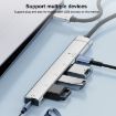 5 in 1 USB-C/Type-C Multi-function HUB Adapter - Silver - 9