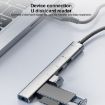 5 in 2 Multi-function HUB Adapter USB-C/Type-C + USB-A Silver - 6