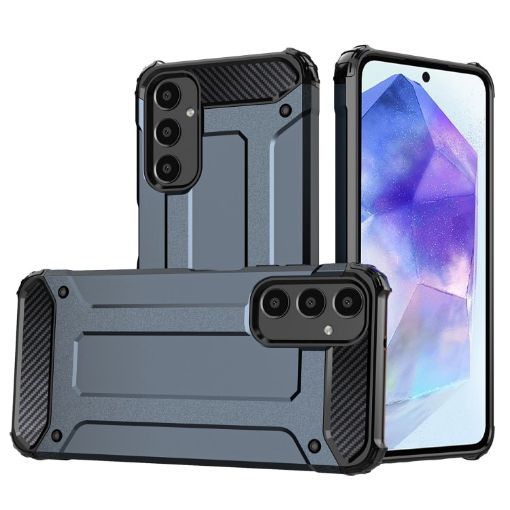 Samsung Galaxy A55 Magic Armor TPU + PC Case - Navy Blue - 1