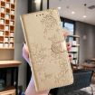 Ulefone Note 14 Gold Leather Phone Case - Butterflies & Flowers Design - 2