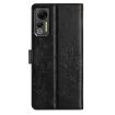 Ulefone Note 14 Black Leather Case - Butterflies & Flowers Design - 3