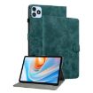 itel VistaTab 30 Dark Green Tiger Pattern Flip Leather Tablet Case - 1