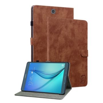 Samsung Galaxy Tab A 9.7 T550 T555 Tiger Flip Leather Case Brown - 1