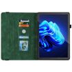 itel Pad One 10.1 Green Leather Tablet Case - Butterfly Flower Embossed - 6
