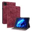 itel Pad One 10.1 Red Butterfly Rose Embossed Leather Tablet Case - 1