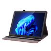 itel Pad One 10.1 Red Butterfly Rose Embossed Leather Tablet Case - 4
