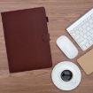 Samsung Galaxy Tab A7 10.4 2020 Brown Leather Case Fiber Texture - 2