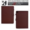 Samsung Galaxy Tab A7 10.4 2020 Brown Leather Case Fiber Texture - 3