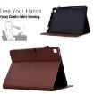 Samsung Galaxy Tab A7 10.4 2020 Brown Leather Case Fiber Texture - 5