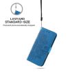 Redmi Turbo 4 Pro/Poco F7 Seven-Petal Flowers Embossed Leather Case Blue - 6