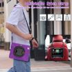 iPad Pro 13 2024 Purple Silicone Hybrid Case with Holder & Strap - 7