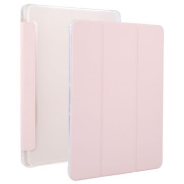 OnePlus Pad 2 Sand Pink Tri-fold TPU Leather Case with Pen Slot - 1