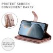 Redmi K80/K80 Pro Pink Leather Phone Case with Nine Card Slots & Zipper - 4