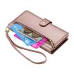 Redmi K80/K80 Pro Pink Leather Phone Case with Nine Card Slots & Zipper - 5