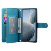 Redmi K80/K80 Pro Leather Phone Case with Nine Card Slots - Blue Wallet Bag - 3
