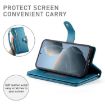 Redmi K80/K80 Pro Leather Phone Case with Nine Card Slots - Blue Wallet Bag - 4