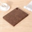 Retro Book Style Leather Tablet Case for iPad Pro 13 2024 - Coffee - 3