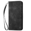 Xiaomi 14 Ultra YX0080 Black Leather Case with Lanyard & Butterfly Design - 2