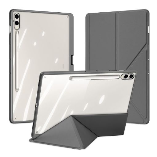 Samsung Galaxy Tab S9+/S9 FE+ DUX DUCIS Magi Series Leather Case Grey - 1