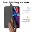 Samsung Galaxy Tab S9+/S9 FE+ DUX DUCIS Magi Series Leather Case Grey - 5