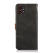 Samsung Galaxy XCover7 Pro KHAZNEH Dual-Color Leather Flip Case Black - 3