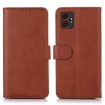 Samsung Galaxy XCover7 Pro Brown Cow Texture Flip Leather Case - 1