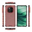 Red Honeycomb Shockproof Phone Case for Redmi Note 14 Pro 5G - 4