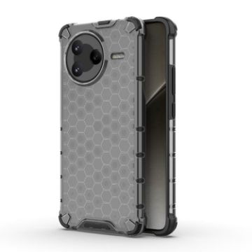 Redmi K80/POCO F7 Pro Honeycomb Shockproof Phone Case - Black - 1