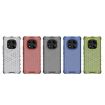 Red Honeycomb Shockproof Phone Case for Redmi Note 14 Pro 4G - 6