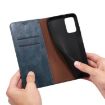 Samsung Galaxy A07 4G Blue Leather Phone Case - Oil Wax Crazy Horse Texture - 6