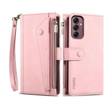 Samsung Galaxy A17 5G Retro Frosted RFID Flip Leather Case Rose Gold - 1