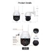 ESCAM QF518 5MP WiFi IP Camera, AI Detection, Night Vision, US Plug, White - 5