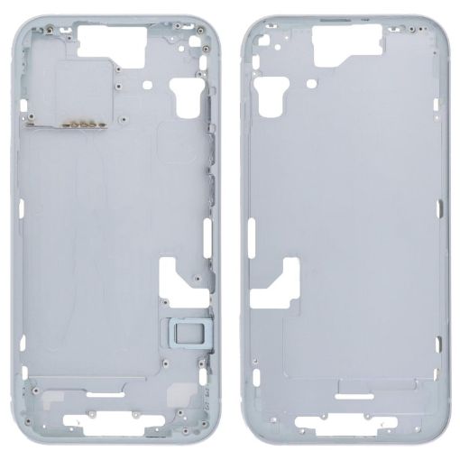iPhone 15 Middle Frame Bezel + Side Keys & Card Tray, China Version Blue - 1