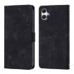Samsung Galaxy A07 4G Black Embossed Leather Phone Case Skin-feel - 2