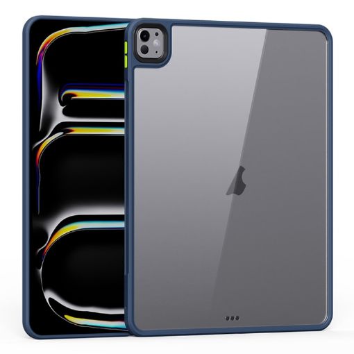 iPad Pro 13 2024 Ming Shield Series Blue Hybrid TPU Tablet Case - 1
