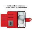 Realme V70/14x/C75 5G Red Rhombic Texture Flip Leather Case with Lanyard - 4