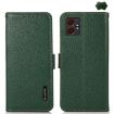 Samsung Galaxy XCover7 Pro Green Leather RFID Phone Case by KHAZNEH - 1