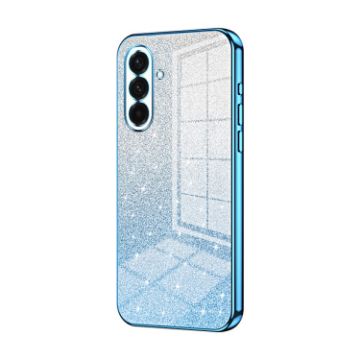 Samsung Galaxy A36 Blue Gradient Glitter Electroplated Phone Case - 1