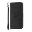 Redmi Turbo 4 Pro/Poco F7 Embossed Flowers Wallet Leather Case Black - 2